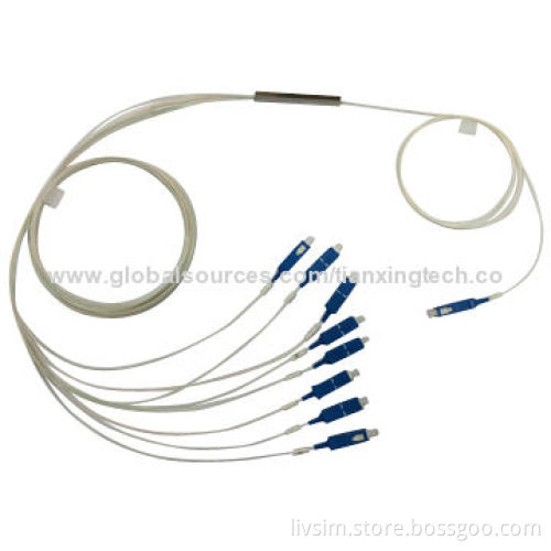 1x8 PLC splitter with steel tubeNew